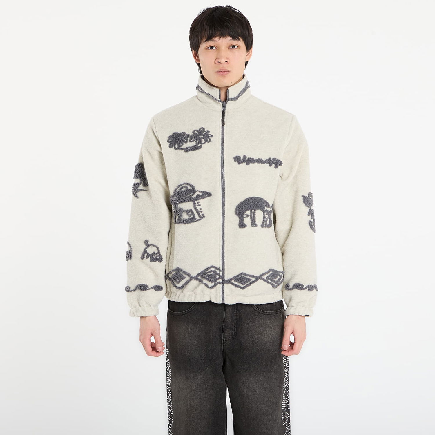 Bunda RIPNDIP Blonded Reversible Jacket Šedá | RNDHOL25103, 1