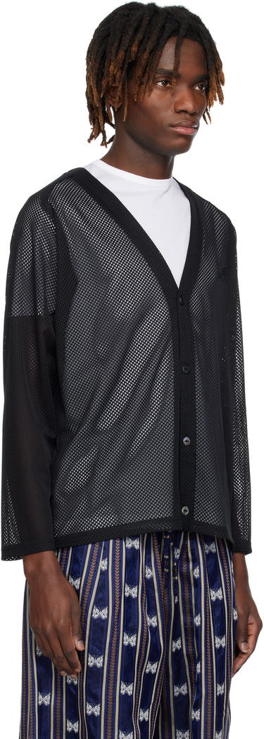 Sveter Needles NEEDLES Mesh Cardigan Čierna | QV344, 1