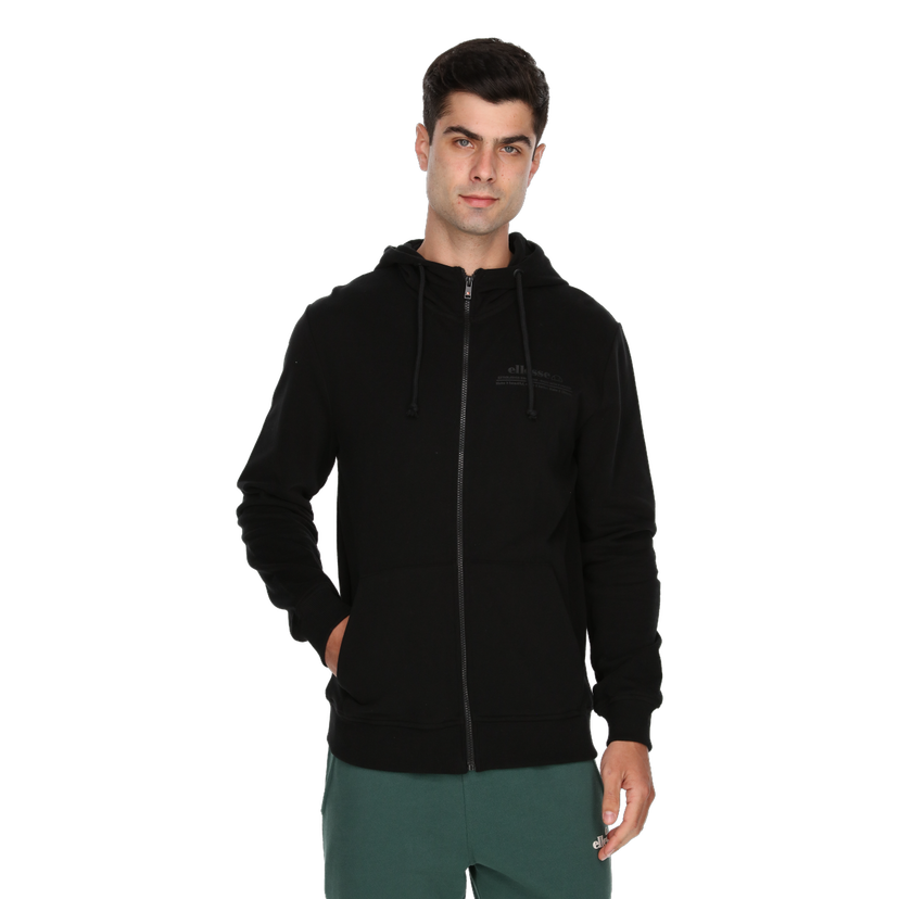 Mikina Ellesse Zip-Up Drawstring Hoody Čierna | ELA243M602-01