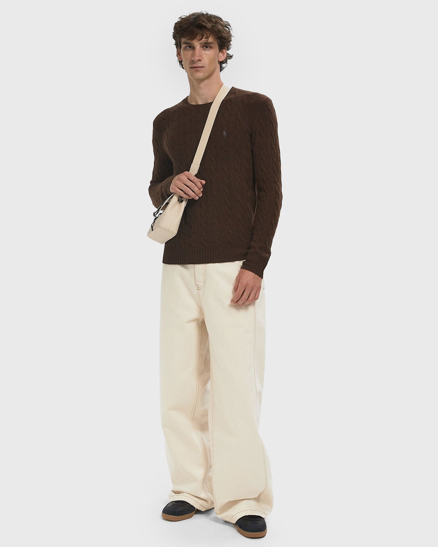 Sveter Polo by Ralph Lauren Polo Ralph Lauren Cable Knit Sweater Hnedá | 710876762029, 1