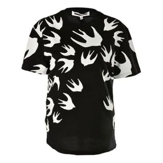 Tričko Alexander McQueen Logo Monogram T-Shirt Čierna | 624665-RSI40-1000