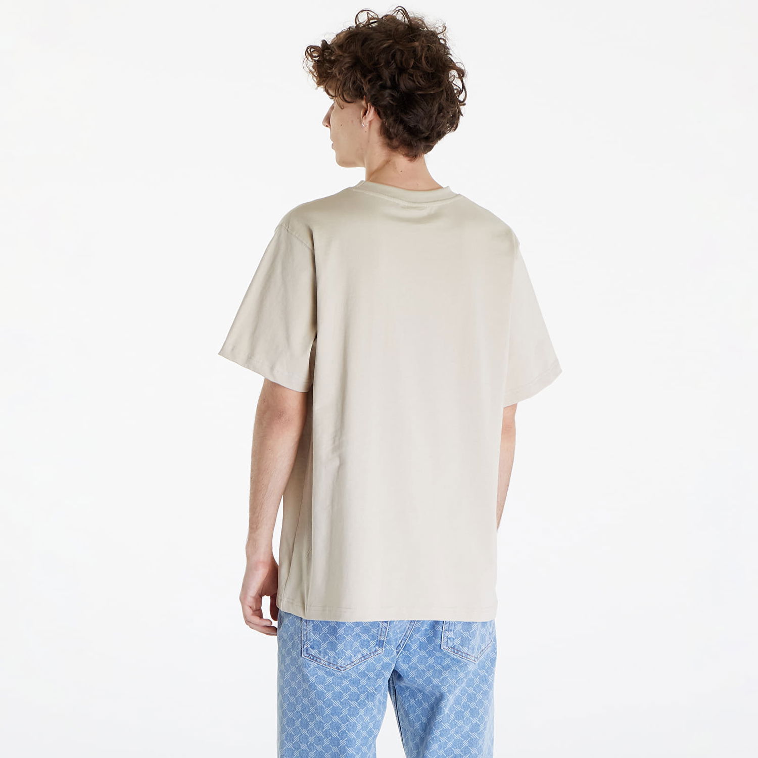 Tričko Queens Essential T-Shirt With Contrast Print Beige Béžová | QNS_026, 1
