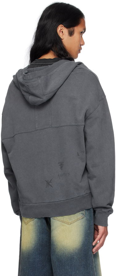 Sveter We11done We11done Wide Neck Sweatshirt Šedá | WD-TH2-24-801-U-CH, 2