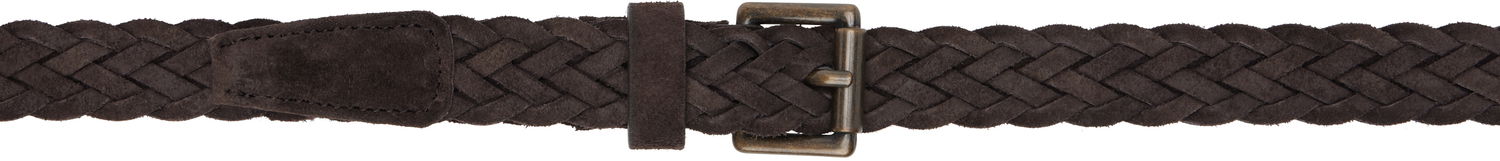Opasok HED MAYNER Hed Mayner Braided Suede Belt Hnedá | HMMA83006A-HA816, 0