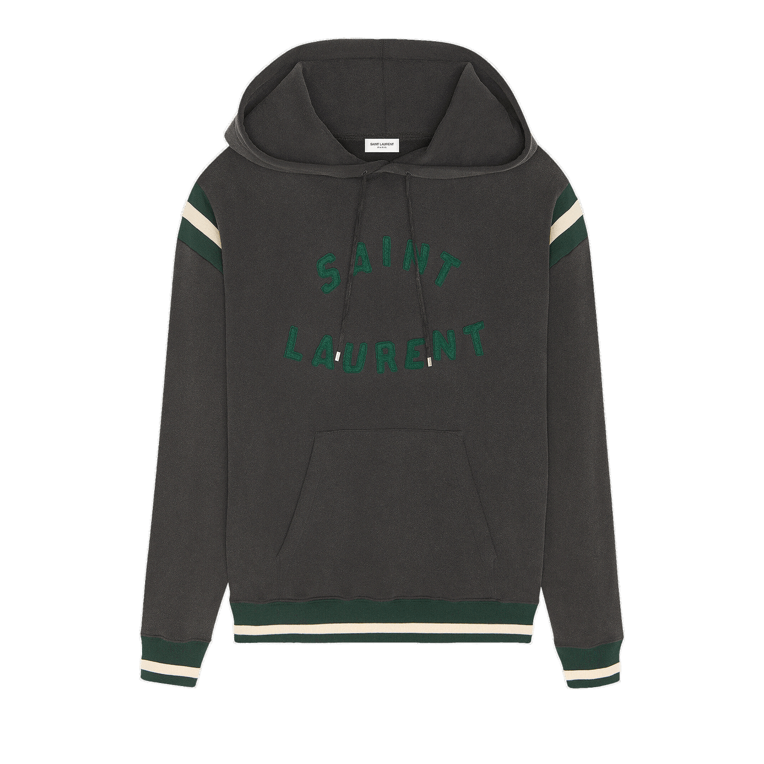 Mikina Saint Laurent Logo Varsity Hoody Čierna | 689395 Y36SV 1175, 0
