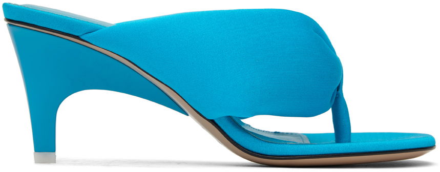 Starostlivosť o obuv The Attico Attico Rem Heeled Sandals Modrá | 237WS756 PA45, 0
