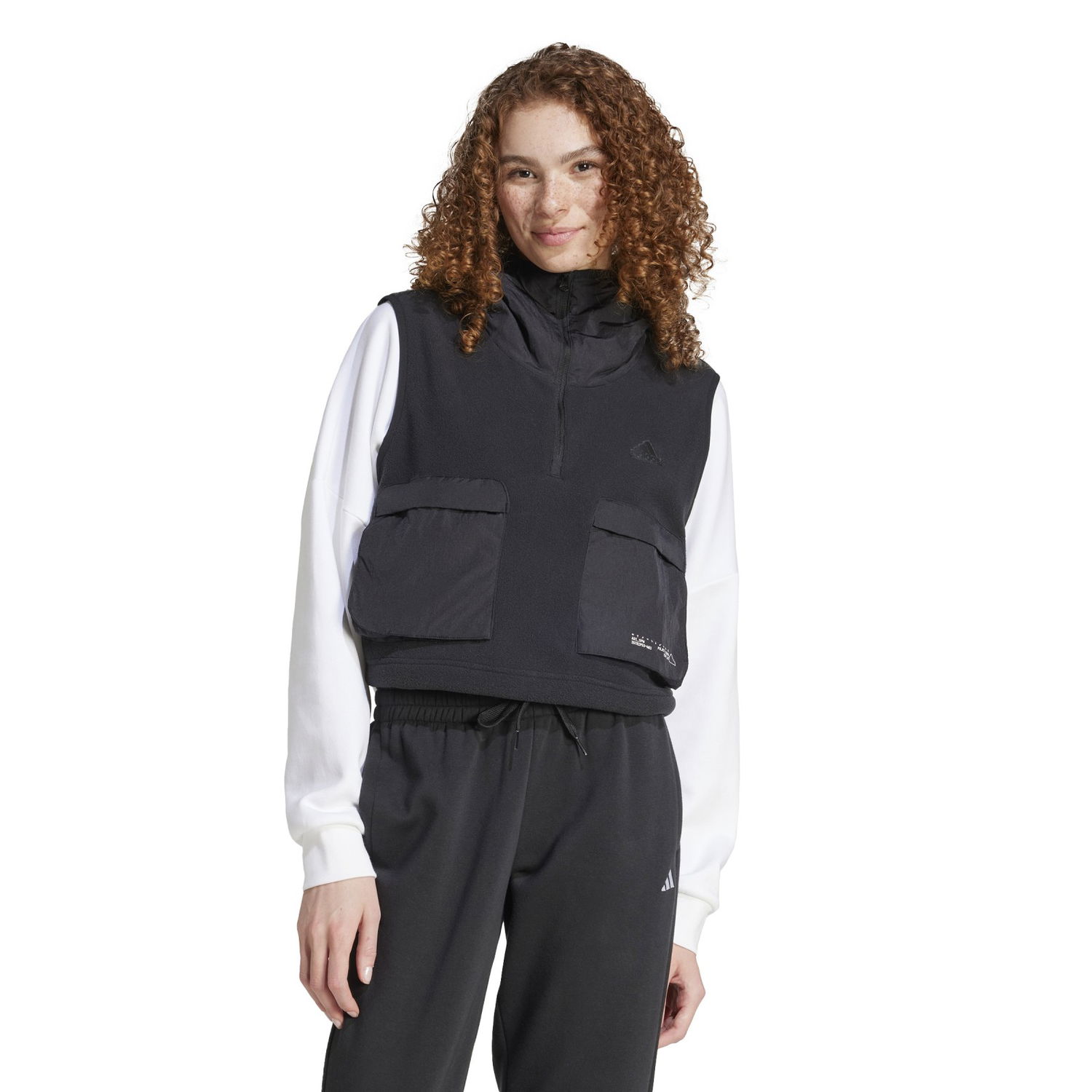 Vesta adidas Performance Polar Fleece Vest Čierna | IV7521, 1