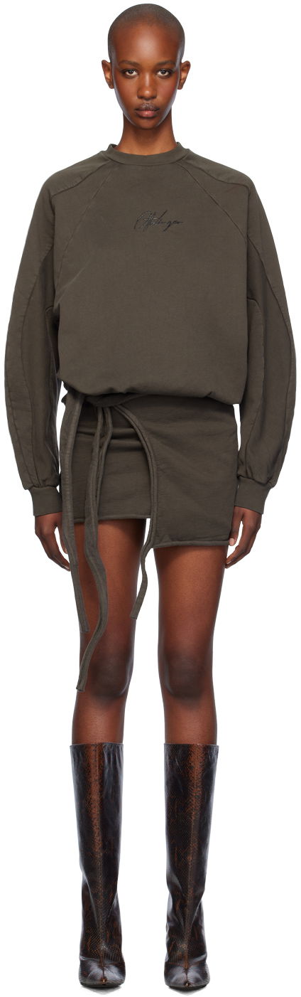 Šaty Ottolinger Ottolinger Drape Jersey Minidress Zelené | 1150303521, 0