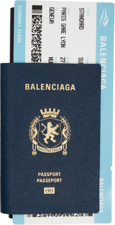 Peňaženka Balenciaga Passport Long 1 Ticket Wallet Navy | 7877742AA3R, 0