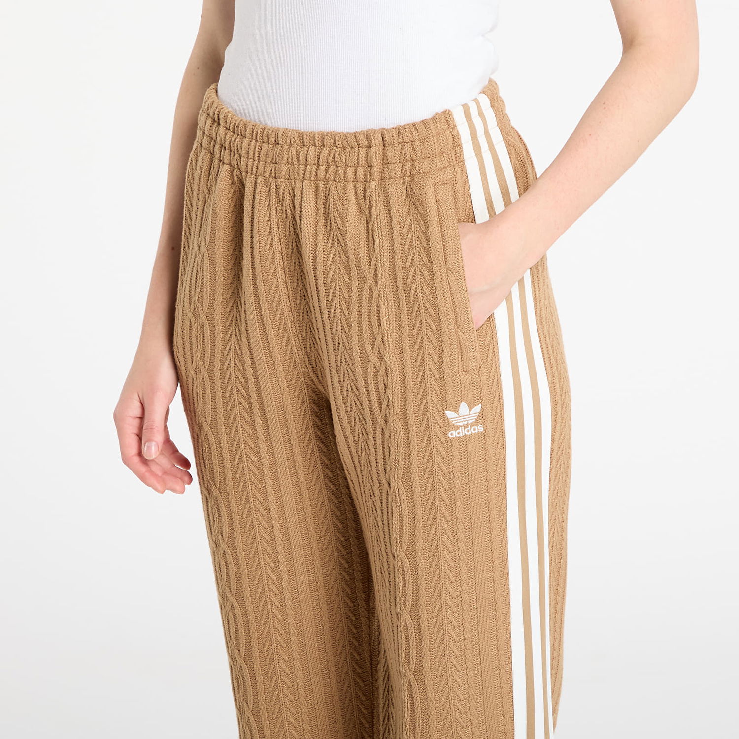 Nohavice adidas Performance adidas Originals Knit Classic Pants Hnedá | KS7802, 1