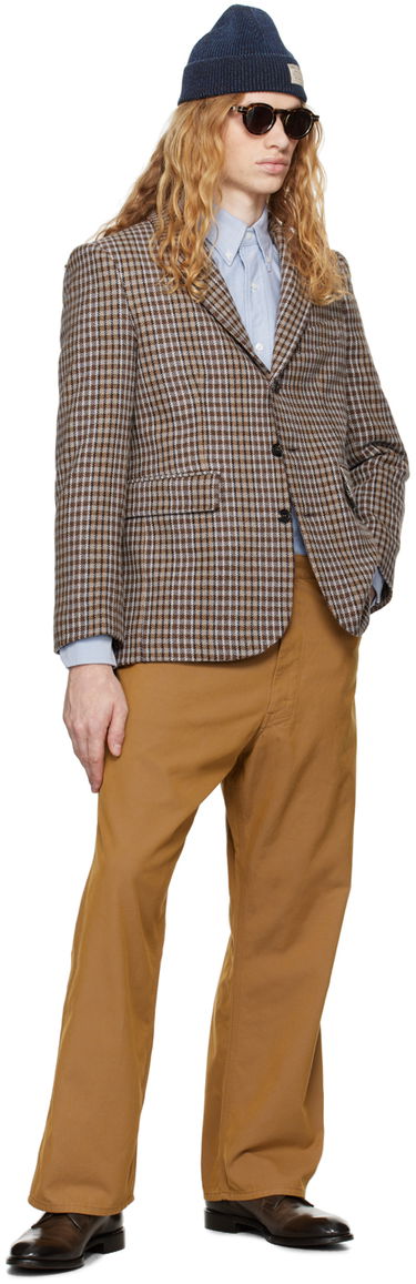 Nohavice BEAMS BEAMS PLUS Painter Trousers Hnedá | 3824-0250-791, 3