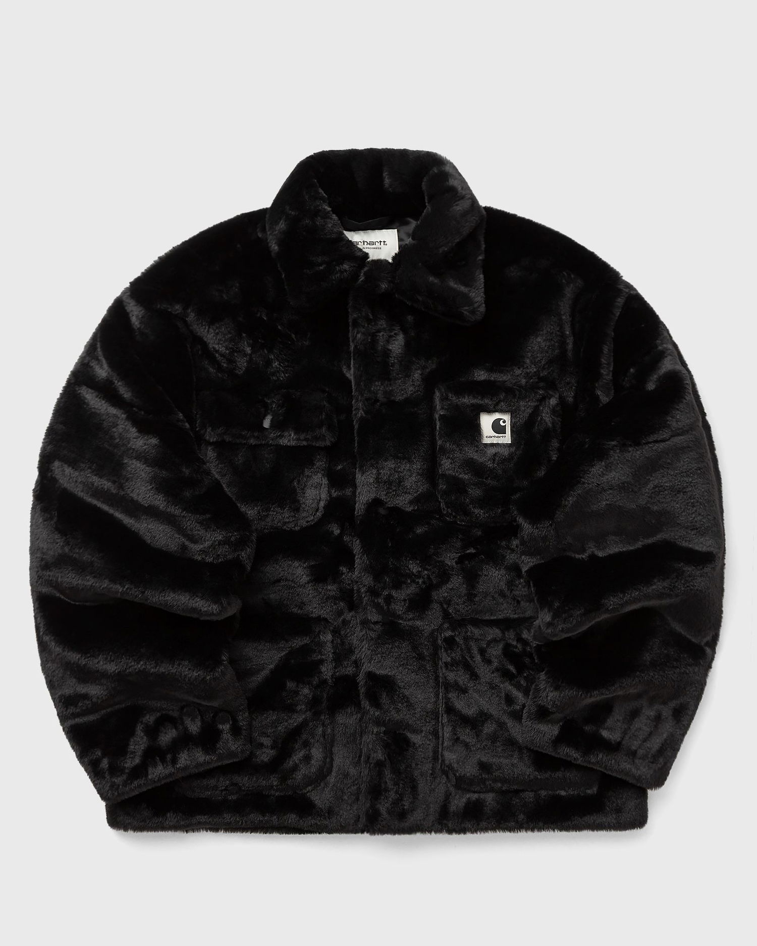 Kabáty Carhartt WIP Olney Michigan Faux Fur Coat Čierna | I035320-89.XX, 1