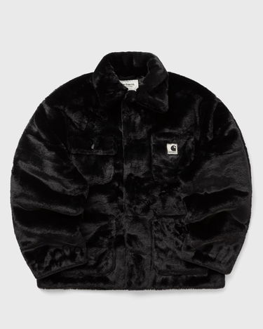 Kabáty Carhartt WIP Olney Michigan Faux Fur Coat Čierna | I035320-89.XX, 1