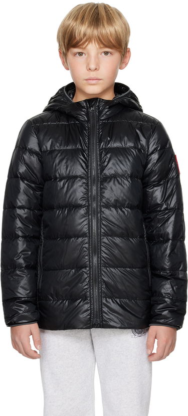 Prešívaná bunda Canada Goose Kids' Crofton Hoody Down Jacket Čierna | 5460Y, 0