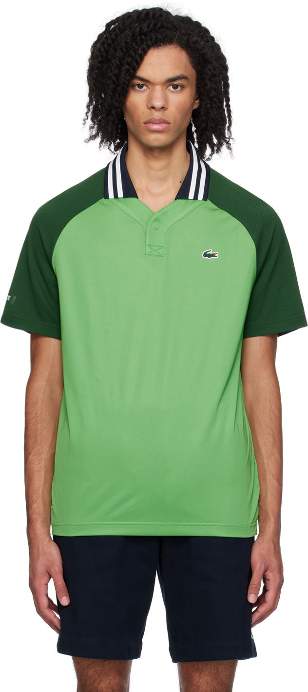 Polo tričko Lacoste Daniil Medvedev Edition Polo Zelené | DH7381_IUX