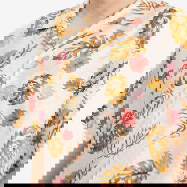 Košeľa BAPE A Bathing Ape Vacation Pattern Open Collar Shirt, Size Large Biela | 001SRL301308M-WHT, 5