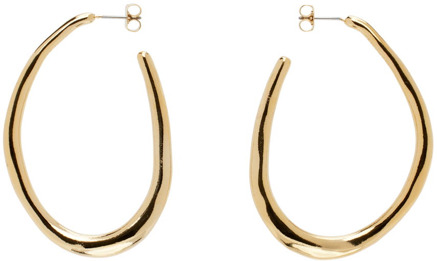 Náušnice ISABEL MARANT Large Hoop Earrings Metalická | BL0170FA-B3B13B, 0
