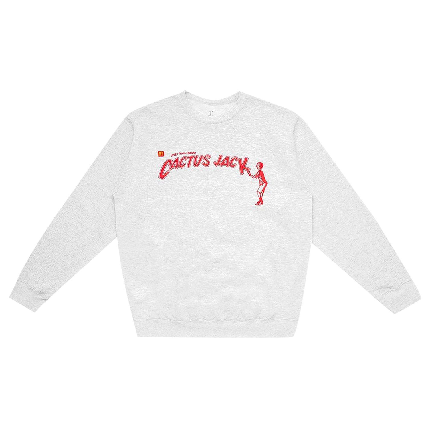 Mikina Cactus Jack by Travis Scott McDonald's x Spelling Crewneck II Biela | CJMD CS76 ASH, 1