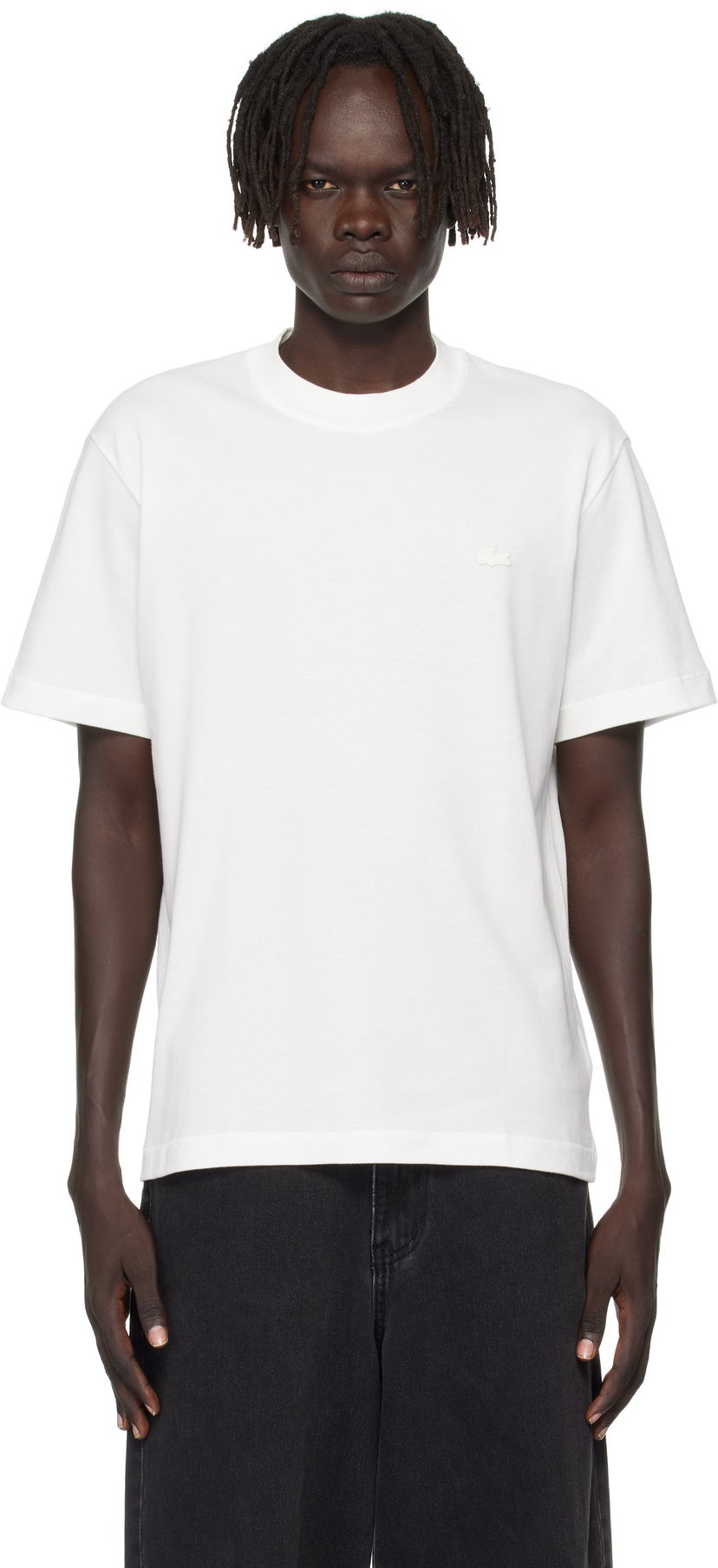 Tričko Lacoste Lacoste Back To Work Tier 0-1 T-Shirt Biela | TH5477_70V