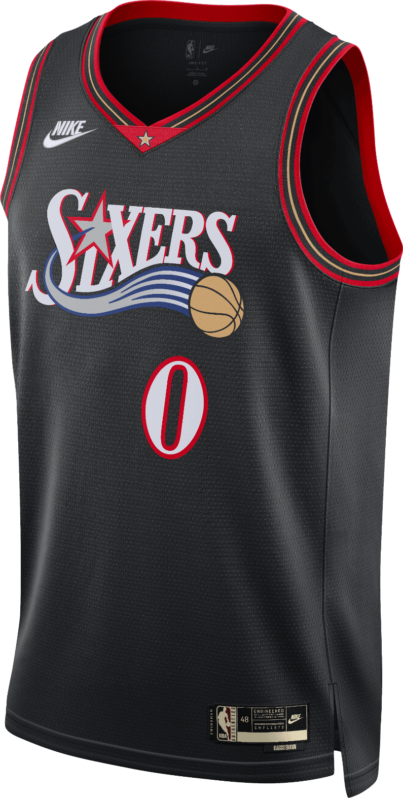 Dres Nike Philadelphia 76ers NBA Swingman Hardwood Edition 2025 Jersey Čierna | hm4778-012, 0
