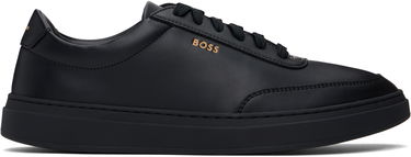 Tenisky a topánky BOSS BOSS Coated-Leather Logo Čierna | 50536504, 0