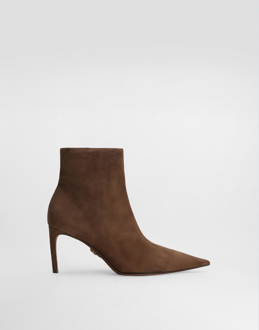 Doplnky Dolce & Gabbana Dolce & Gabbana Devotion Suede Ankle Boots Hnedá | CT1083A127581301