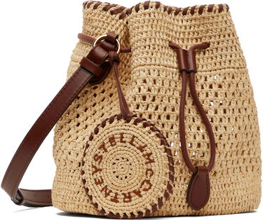 Kabelka Stella McCartney Stella McCartney Falabella Raffia Crochet Bucket Bag Béžová | 7B0153WP0376, 1