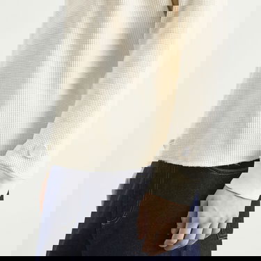 Tričko Polar Skate Co. Dylan Long Sleeve Waffle T-Shirt Biela | PSC-W25-12-NEU, 5