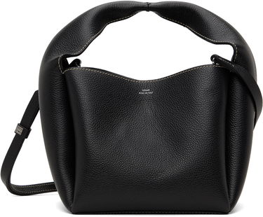 Taška cez rameno TOTEME TOTEME Grained-Leather Bucket Bag Čierna | 233-9111-613, 0