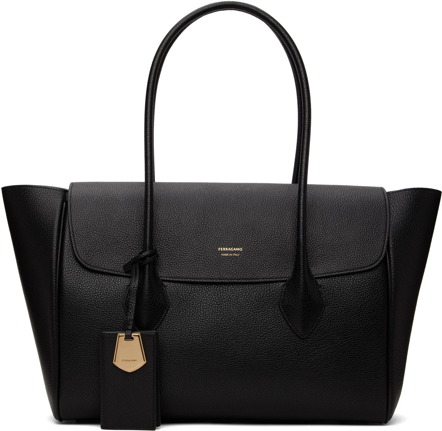 Tote bag FERRAGAMO Ferragamo East-West XL Tote Čierna | 770541, 0