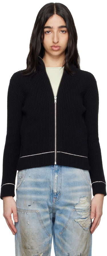 Sveter Maison Margiela MM6 Maison Margiela Slitted Camionneur Track Jacket Čierna | S62AN0142 M13124, 0