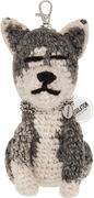 Yohji Yamamoto Combination Knit Dog Keychain