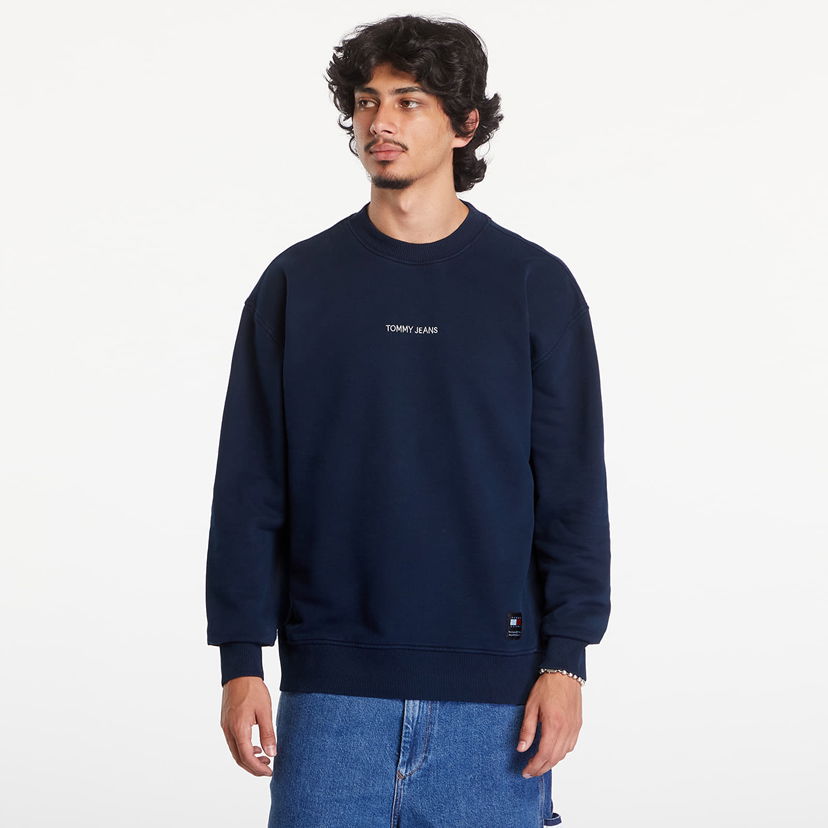 Mikina Tommy Hilfiger Relaxed Classic Crewneck Dark Night Navy Navy | DM0DM19231 C1G