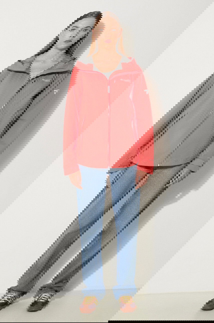 Vetrovka Columbia Ampli-Dry II Titanium Hooded Outdoor Jacket Oranžová | 2071421, 1