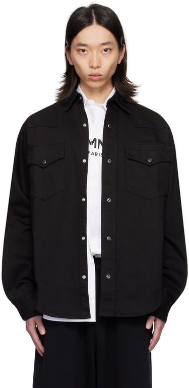 Košeľa VETEMENTS VTMNTS Oversized Denim Shirt Čierna | VL22SH600B, 0