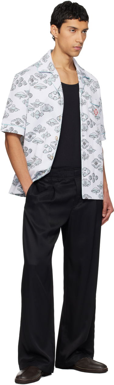 Košeľa Casablanca Jacquard Short Sleeve Camp Collar Shirt Rôznofarebný | M-AW25-SH-216-01, 3