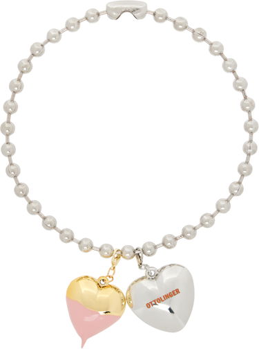 Náramok Ottolinger Ottolinger Ball Chain Heart Charm Necklace Metalická | 2225170104, 0