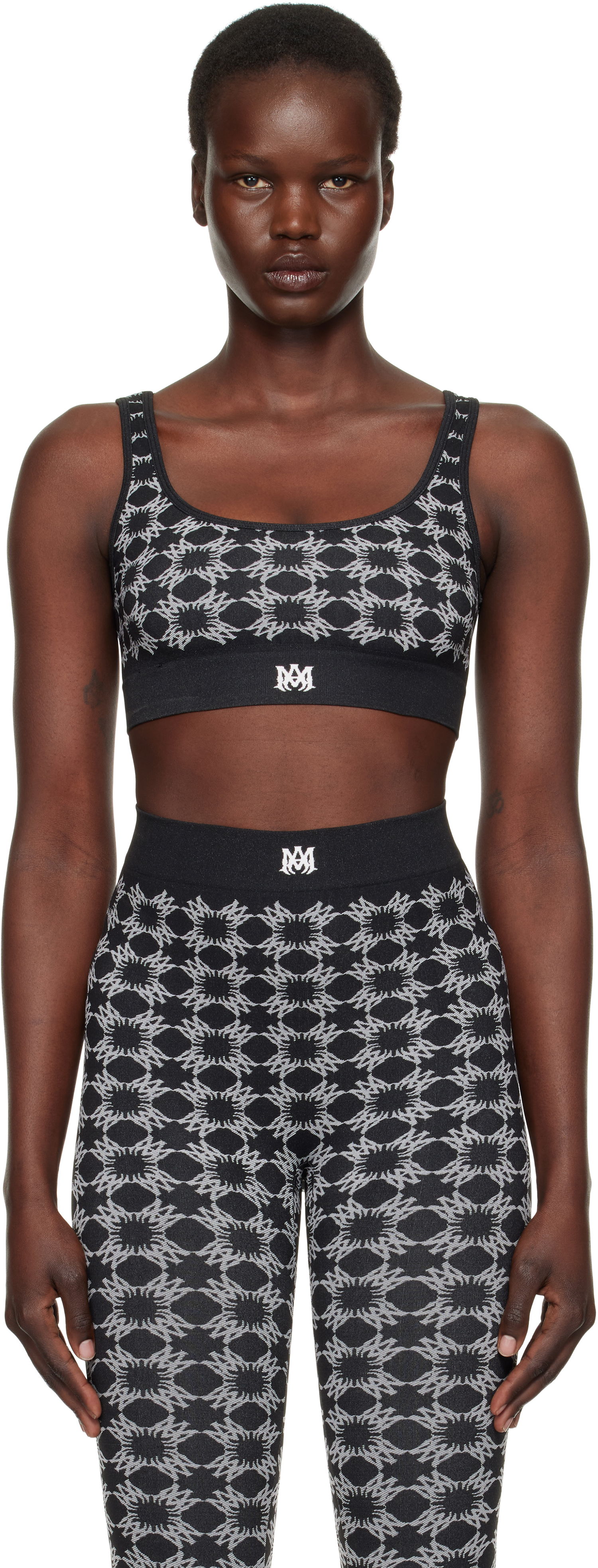Podprsenka AMIRI Amiri MA Quad Seamless Sports Bra Čierna | AWAWRA1008, 0