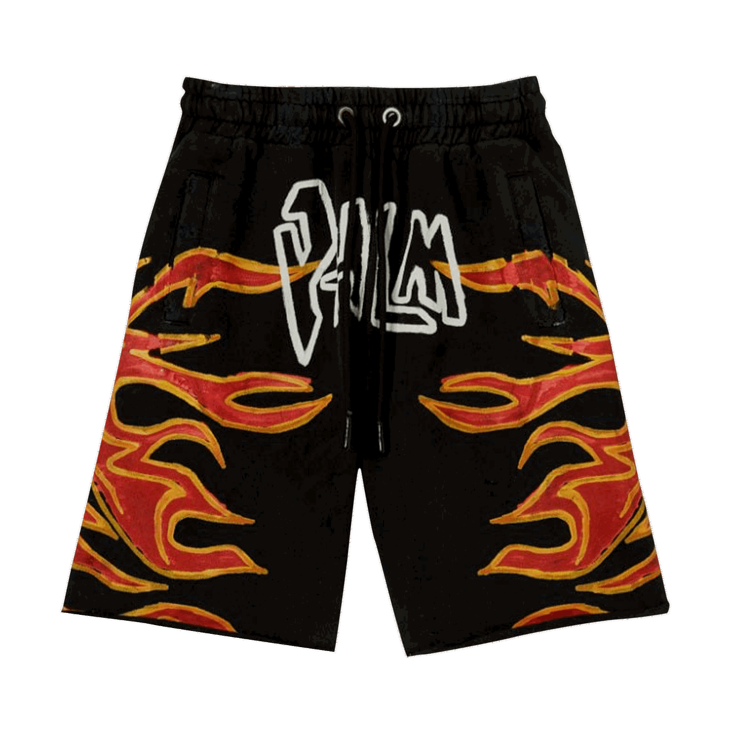 Šortky Palm Angels GD Graffiti Flames Sweatshort Čierna | PMCI010F22FLE0051001, 0