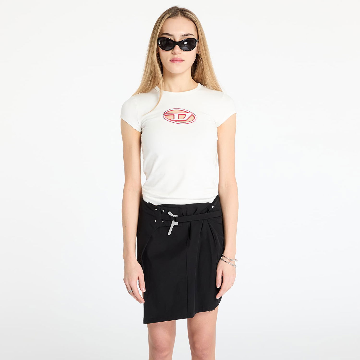 Sukňa Diesel Diesel T-Angie T-Shirt Čierna | A06268_0AFAA 141A White, 0