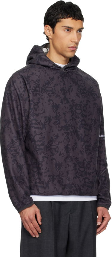 Mikina BAPE Kazuki Kuraishi Edition Pixelate Camo Shark Hoodie Šedá | 001PPL831901C, 1