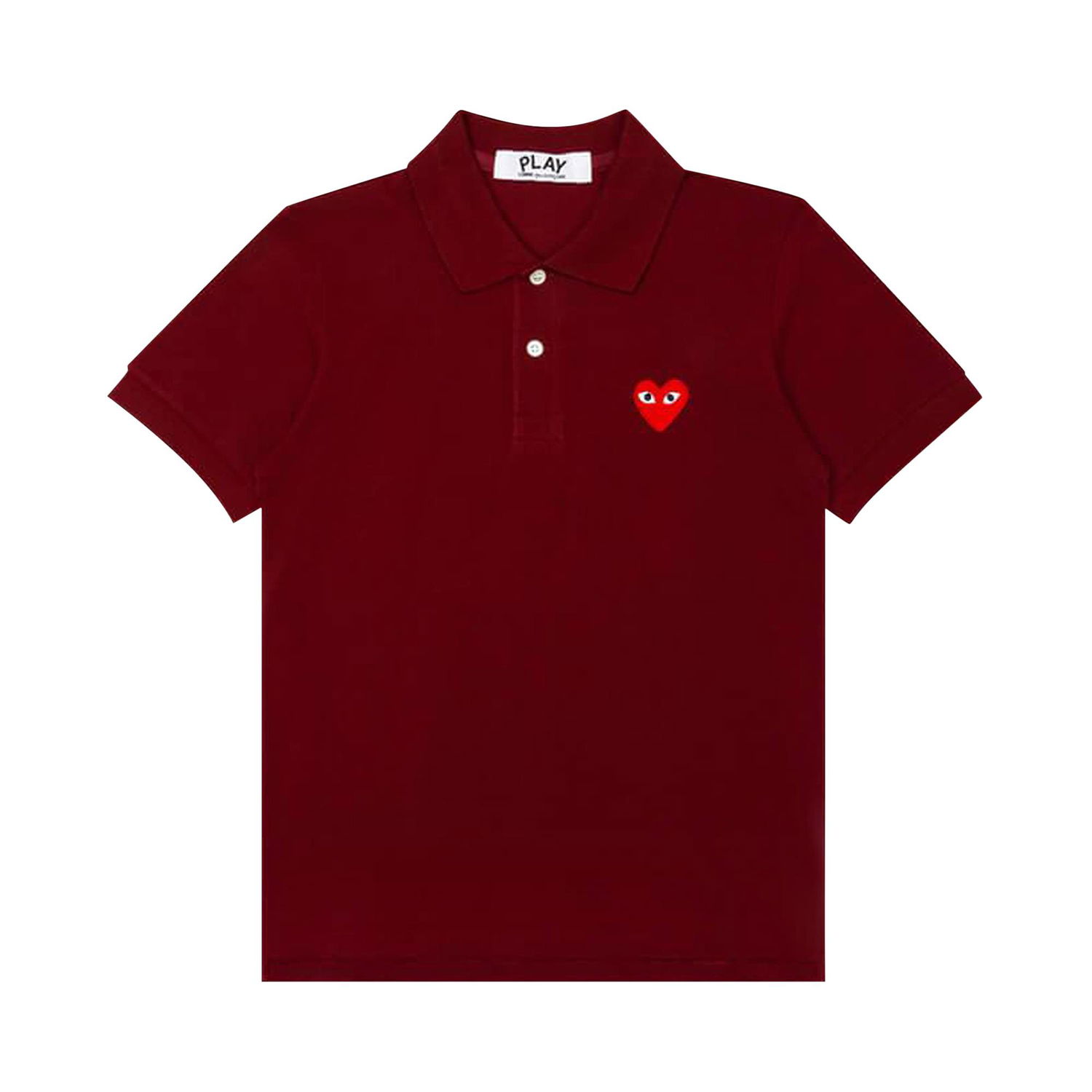Polo tričko Comme des Garçons PLAY Red Heart Polo Shirt Vínová | AZ T005 051 3, 1