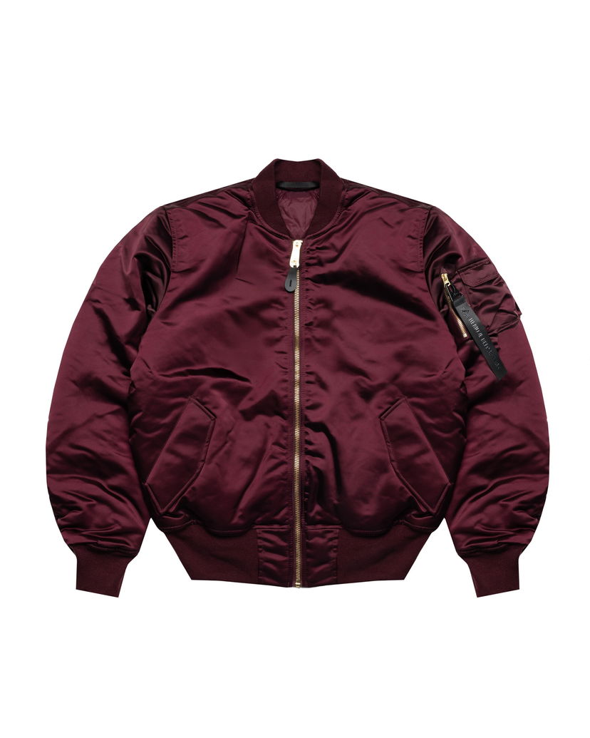 Bomber bunda Alpha Industries MA-1 Base Flight Jacket Vínová | 756111-608