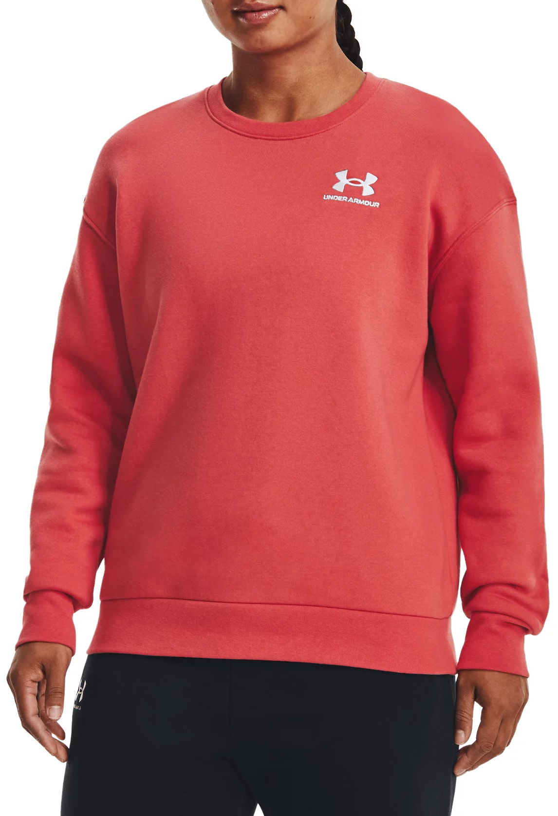 Mikina Under Armour Essential Fleece Crew Červená | 1373032-638, 0