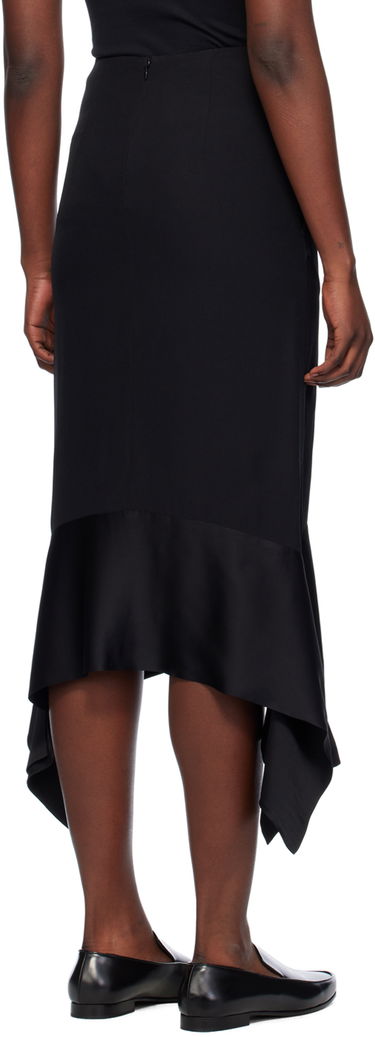 Sukňa TOTEME Asymmetrical Maxi Skirt Čierna | 241-WRB1016-FB0020, 2