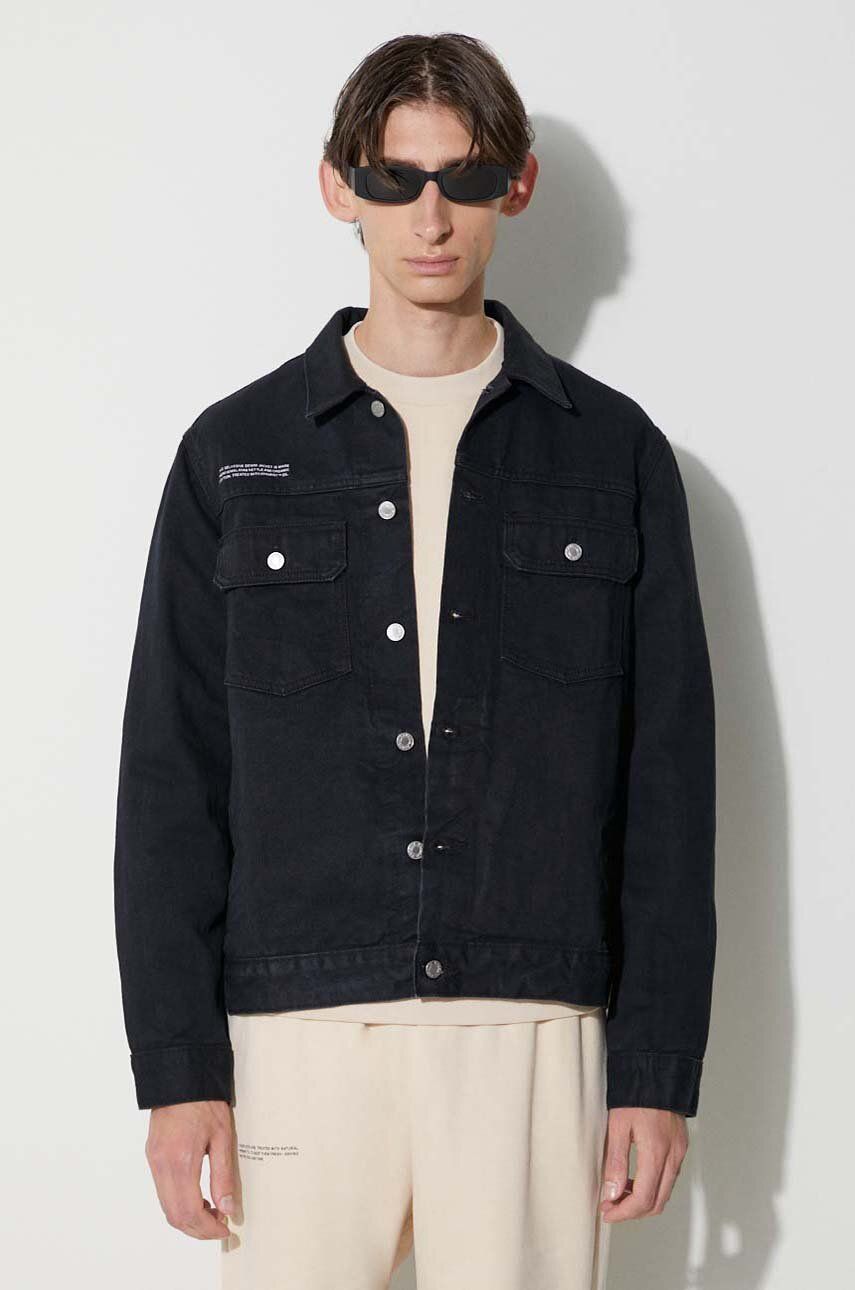 Bunda PANGAIA Pangaia Denim Jacket Čierna | 10000973, 1