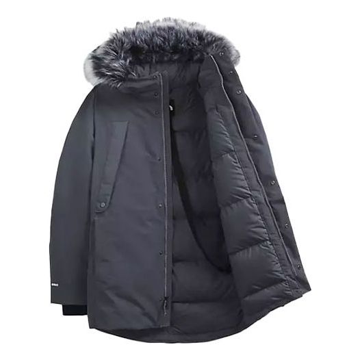 Parka The North Face Fur Hood Down Jacket Šedá | NF0A4QZ8-174