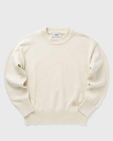 Sveter AMI AMI Crewneck Sweater Biela | HKS163.KN0063-136, 0