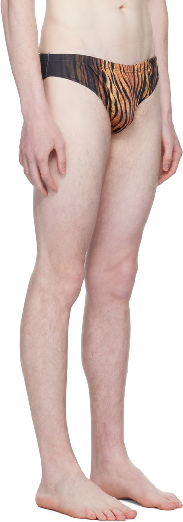 Plavky Jean Paul Gaultier Jean Paul Gaultier 'The Wood' Swim Briefs Hnedá | 25/03-M-SW072-J009P-0060, 1