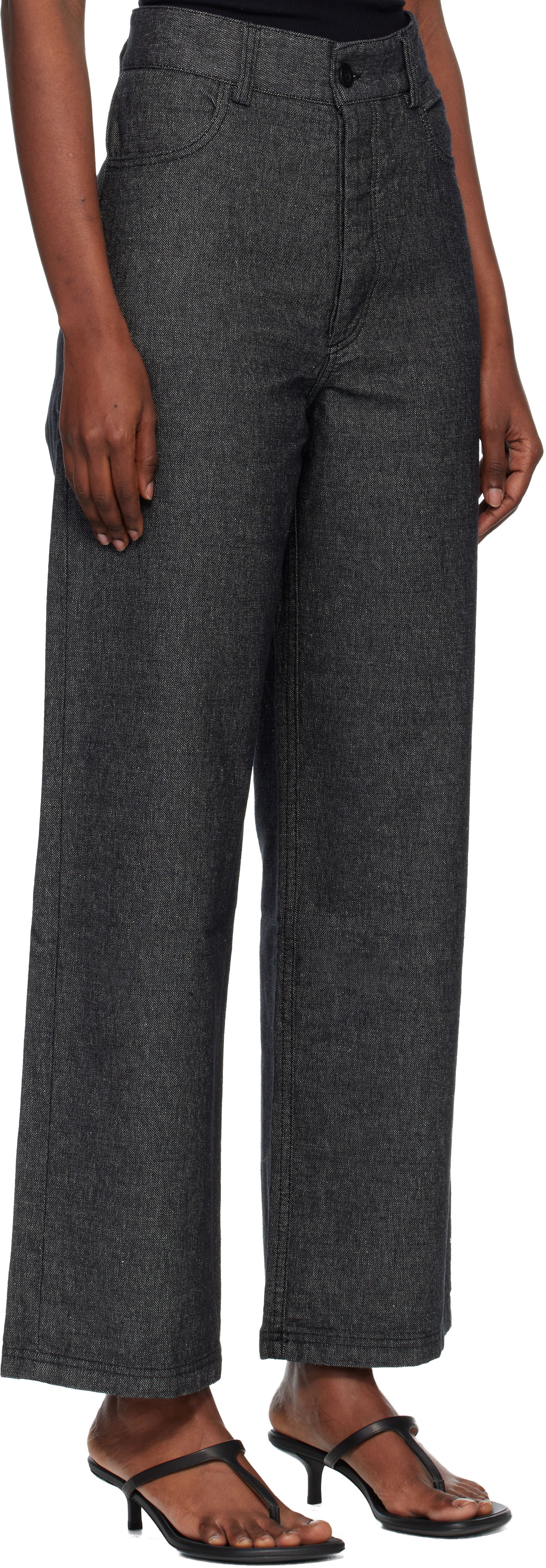 Džínsy Baserange Navalo Wide-Leg Jeans Šedá | PANA-RD-WI25, 1